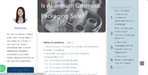 is-aluminum-cosmetic-packaging-safe