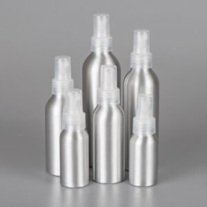 aluminum-bottles-with-clear-mist-sprayer